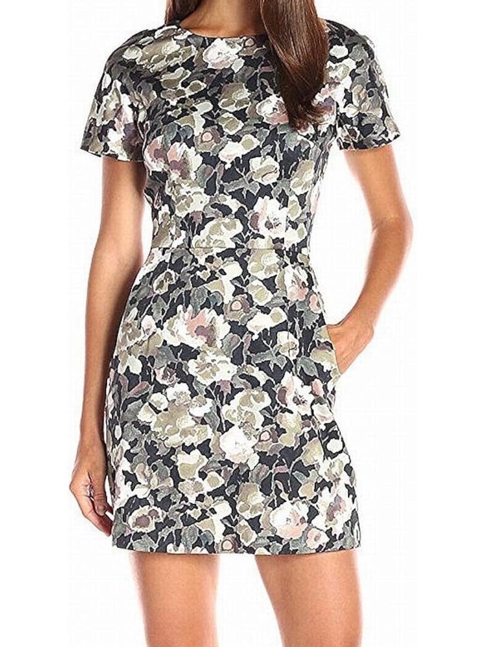 French Connection Adeline Dream Cotton Floral Fit-and-Flare Mini Dress